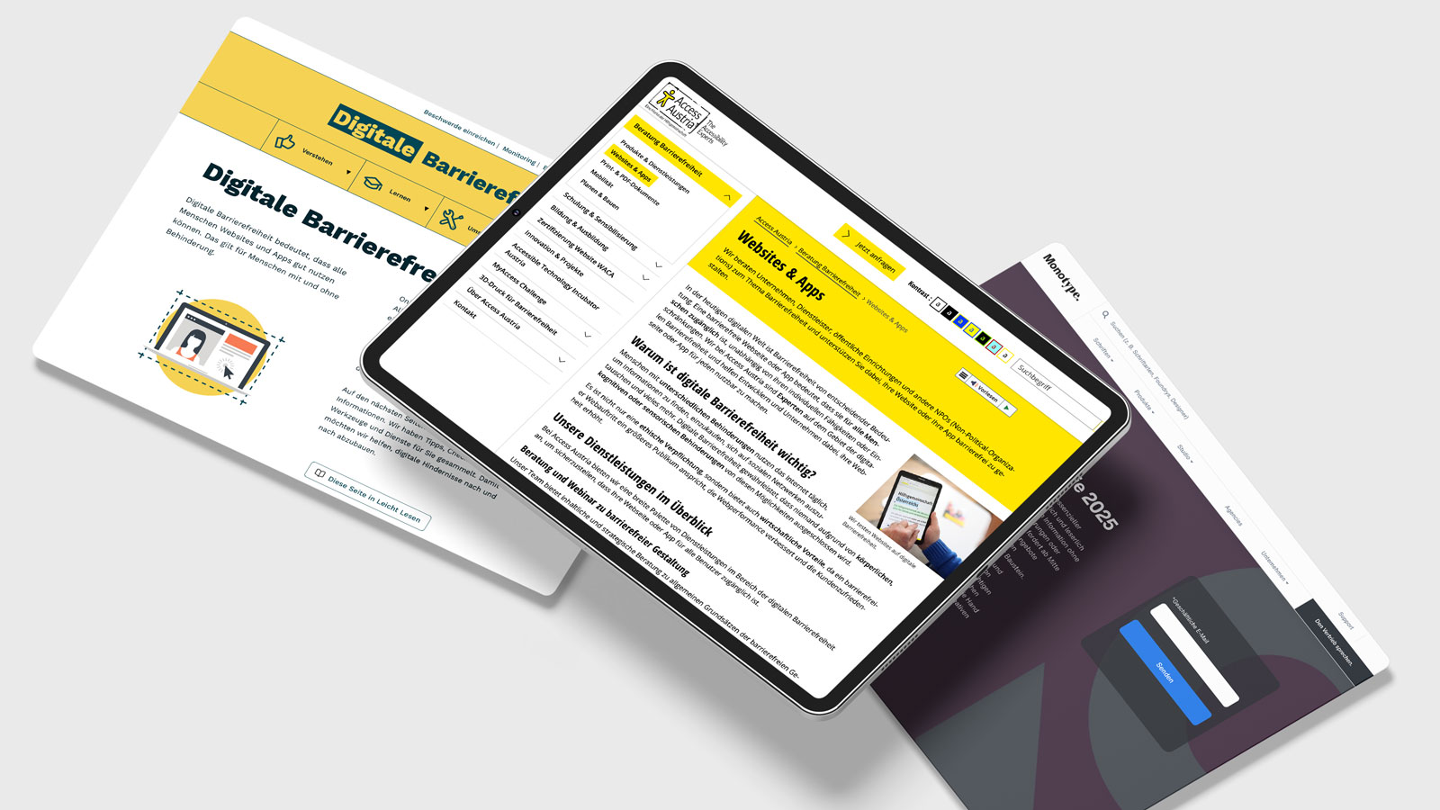 Schrift und Barrierefreiheit?